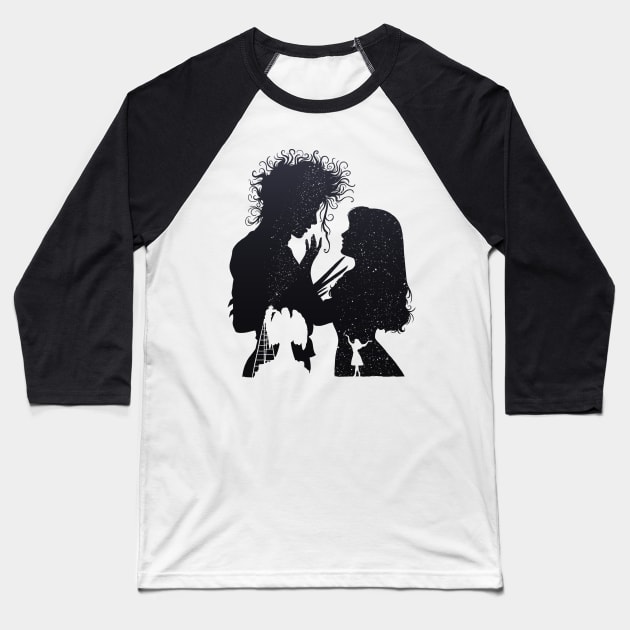 Edward and Kim Baseball T-Shirt by Nicole Nichols